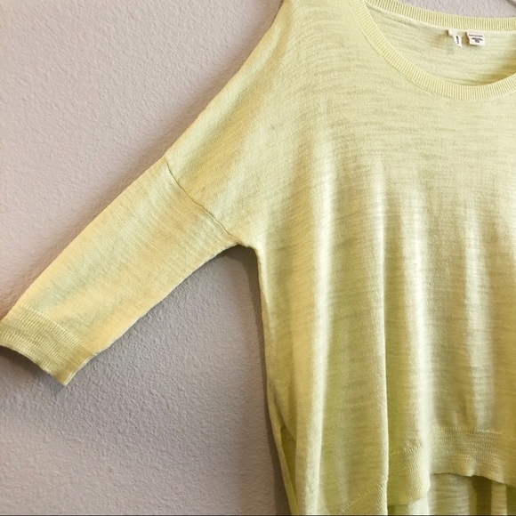 Anthropologie Moth Oversized Yellow Sweater, XSP - Picture 3 of 7